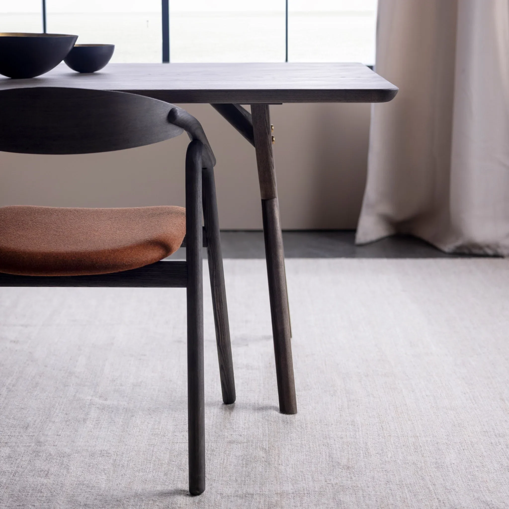 AMELIA Solid Wood Dining Table - Image 6