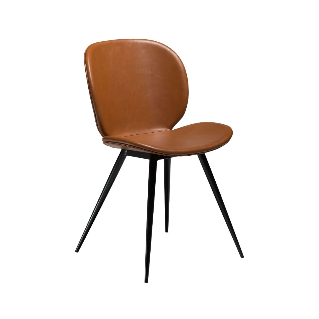 CLOUD Dining Chair - Art. Leather, Black Metal Legs - Image 15