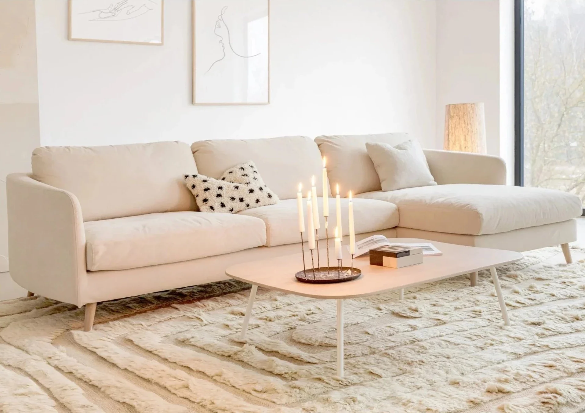 PETRA L-Shaped Chaise Longue Sofa - Image 3